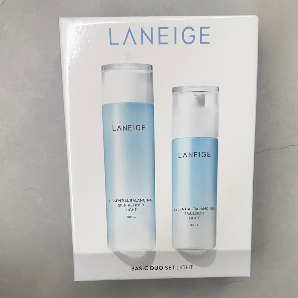LANEIGE Essential Balancing Duo Set Light - Blue and White
